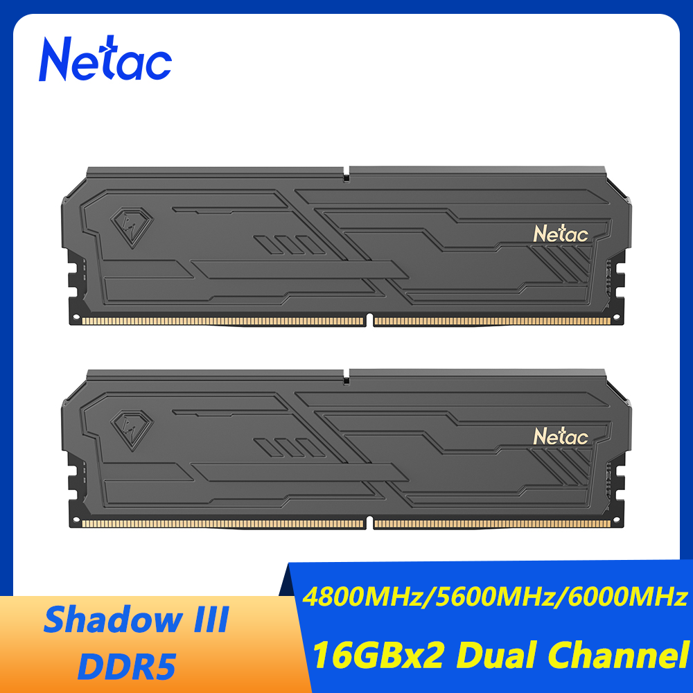 Netac DDR5 Memory Ram Shadow I - Ddr5 16Gb 6000Mhz ulasan dan harga