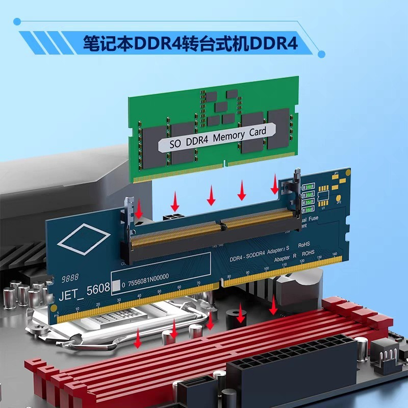 Kartu Adaptor DDR3 DDR4 DDR5 S - Ddr5 Ram ulasan dan harga