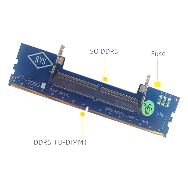Tekstur Halus - Kartu Adaptor  - Ddr5 Sodimm ulasan dan harga